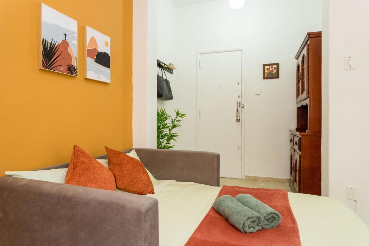 Conforto E Relax, Caminhando Para A Praia De Copacabana, Quarto E Sala, Completo, Com Wi Fi, Cozinha, Ar Condicionado Рио-де-Жанейро Экстерьер фото
